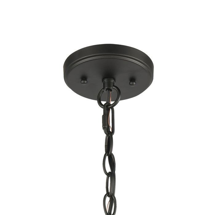 12 Light Chandelier from the Woodbridge collection in Matte Black finish
