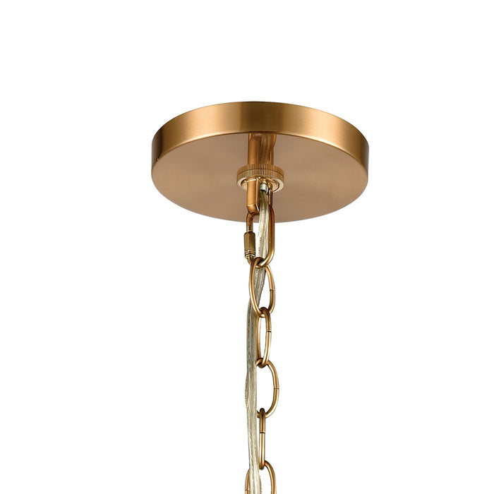 Three Light Pendant from the Darlene collection in Satin Brass finish
