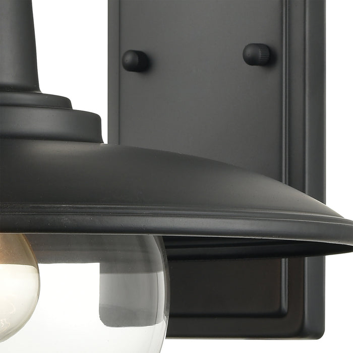 One Light Wall Sconce from the Jackson collection in Matte Black finish