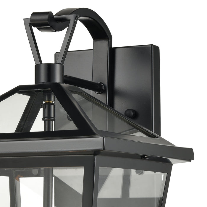 Three Light Outdoor Wall Sconce from the Main Street collection in Black finish