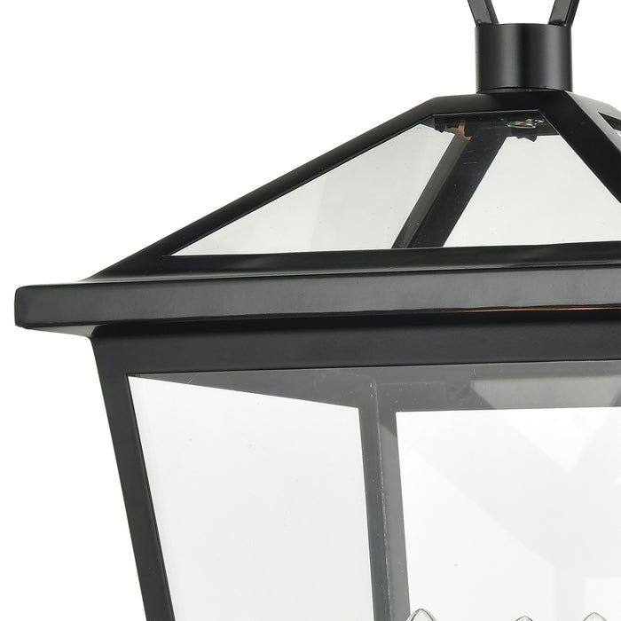 Three Light Outdoor Post Mount from the Main Street collection in Black finish
