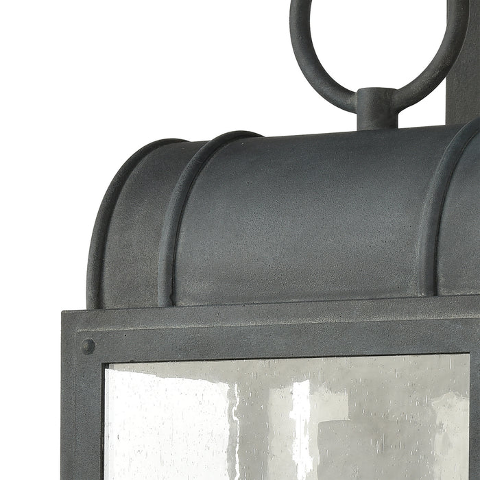 One Light Wall Sconce from the Heritage Hills collection in Aged Zinc finish