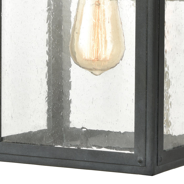 One Light Wall Sconce from the Heritage Hills collection in Aged Zinc finish