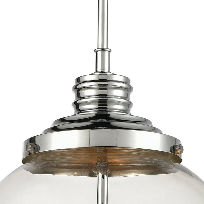 Four Light Pendant from the Chandra collection in Polished Chrome finish