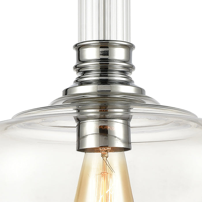 One Light Pendant from the Glasgow collection in Polished Chrome finish