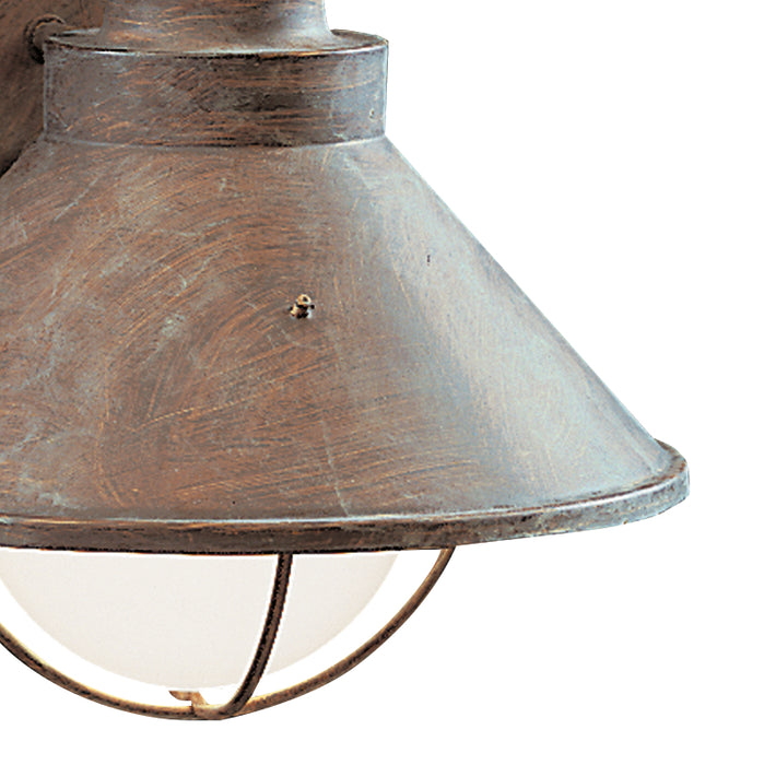 One Light Outdoor Wall Mount from the Seaside collection in Olde Brick finish