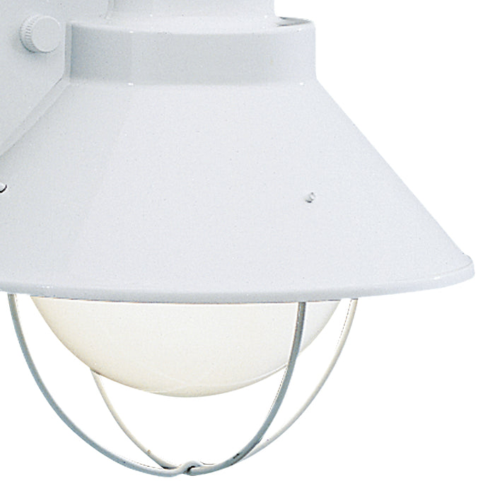 One Light Outdoor Wall Mount from the Seaside collection in White finish