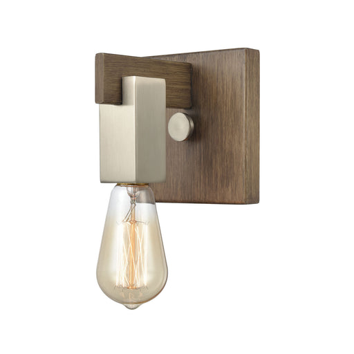 ELK Home - 55056/1 - One Light Vanity - Axis - Light Wood, Satin Nickel
