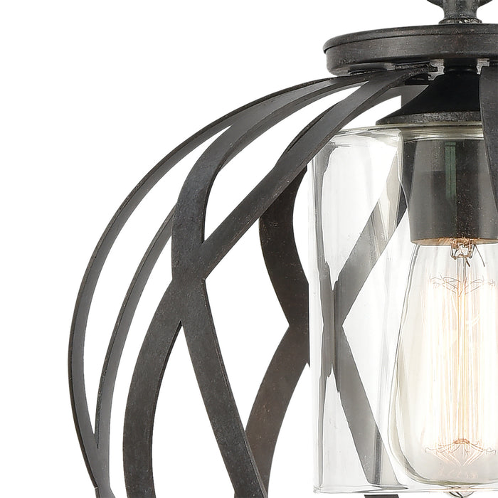 Four Light Pendant from the Daisy collection in Midnight Bronze finish