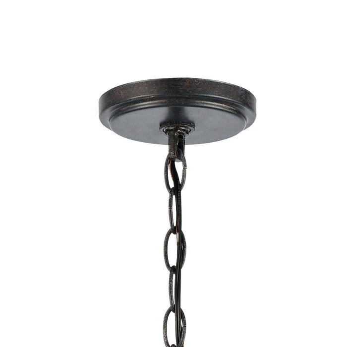 Four Light Chandelier from the Daisy collection in Midnight Bronze finish