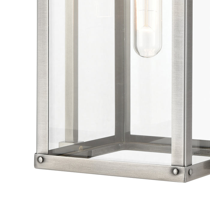 One Light Wall Sconce from the Crested Butte collection in Antique Brushed Aluminum finish
