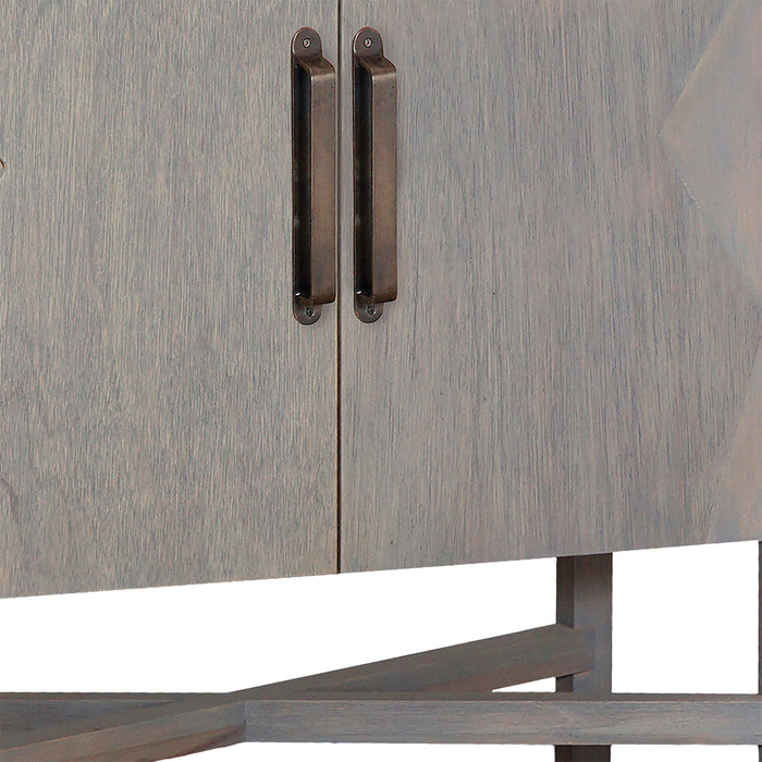 Credenza from the Crosser collection in Rich Grey Mahogany finish