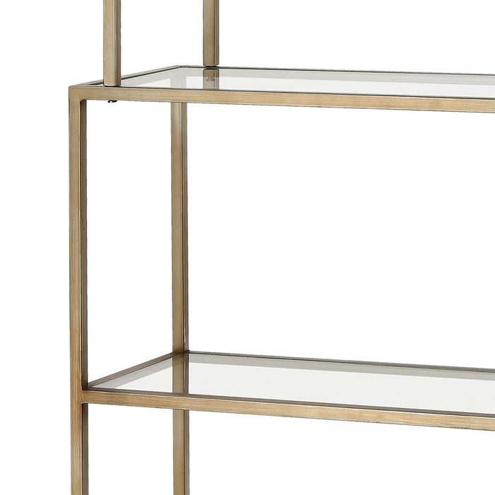 Bookshelf from the Louisville collection in Antique Silver finish