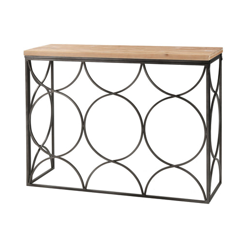 ELK Home - 3200-255 - Console Table - Billings - Natural Wood, Aged Pewter, Aged Pewter