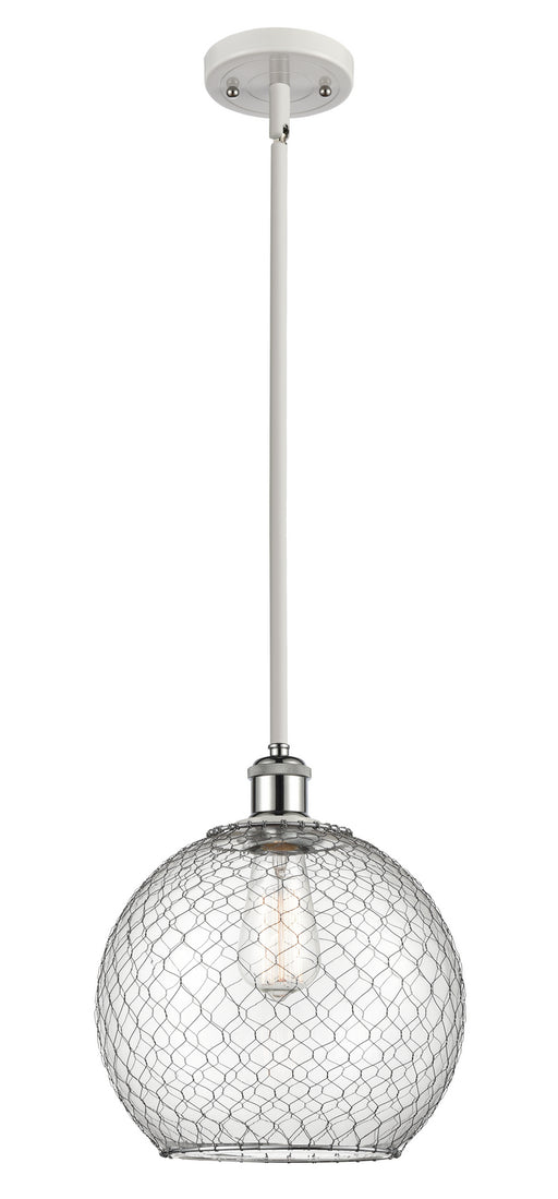 Innovations - 516-1S-WPC-G122-10CSN - One Light Pendant - Ballston - White and Polished Chrome