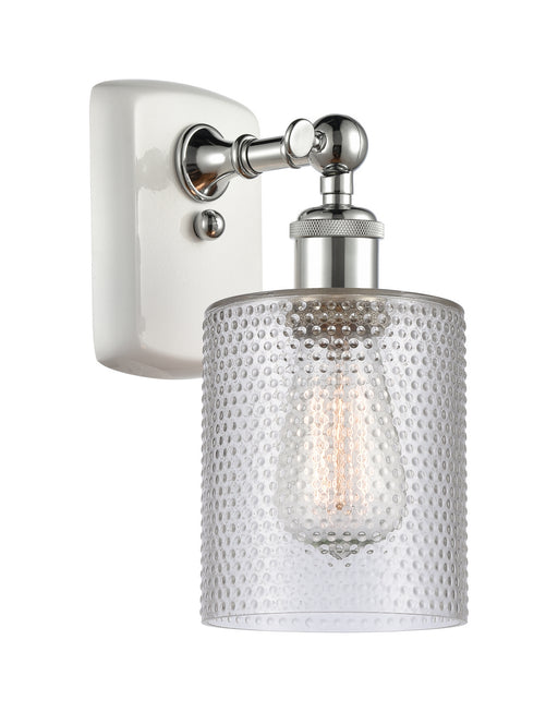 Innovations - 516-1W-WPC-G112 - One Light Wall Sconce - Ballston - White and Polished Chrome
