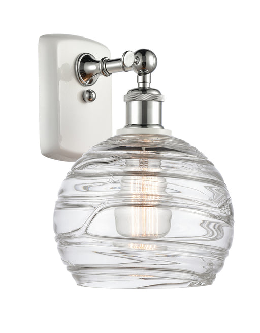 Innovations - 516-1W-WPC-G1213-8 - One Light Wall Sconce - Ballston - White and Polished Chrome