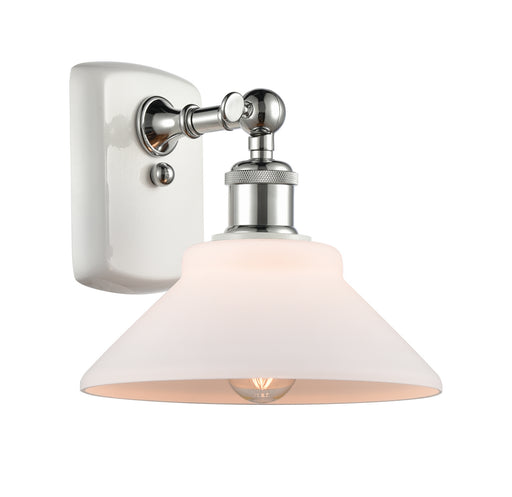Innovations - 516-1W-WPC-G131 - One Light Wall Sconce - Ballston - White and Polished Chrome