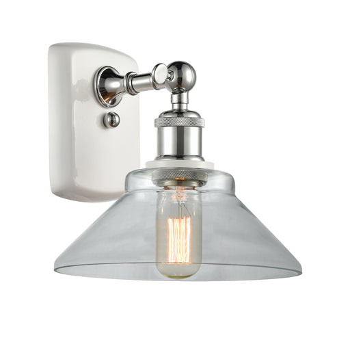 Innovations - 516-1W-WPC-G132 - One Light Wall Sconce - Ballston - White and Polished Chrome