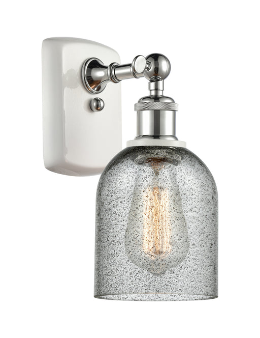 Innovations - 516-1W-WPC-G257 - One Light Wall Sconce - Ballston - White and Polished Chrome