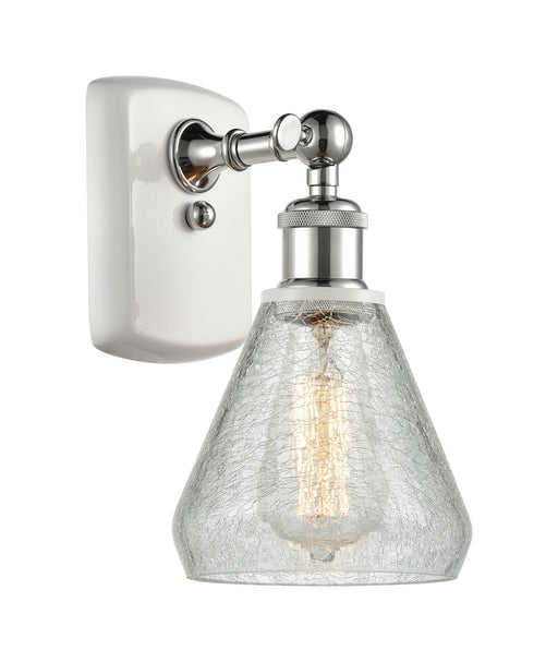 Innovations - 516-1W-WPC-G275 - One Light Wall Sconce - Ballston - White and Polished Chrome