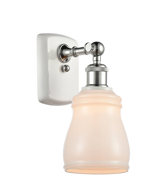 Innovations - 516-1W-WPC-G391 - One Light Wall Sconce - Ballston - White and Polished Chrome