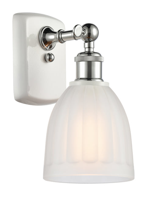 Innovations - 516-1W-WPC-G441 - One Light Wall Sconce - Ballston - White and Polished Chrome