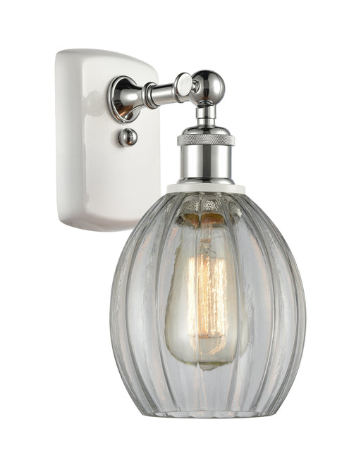 Innovations - 516-1W-WPC-G82 - One Light Wall Sconce - Ballston - White and Polished Chrome