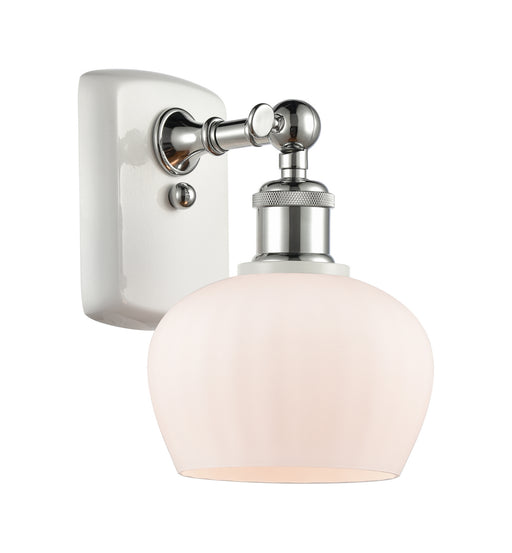 Innovations - 516-1W-WPC-G91 - One Light Wall Sconce - Ballston - White and Polished Chrome