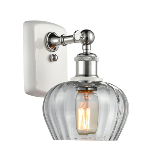 Innovations - 516-1W-WPC-G92 - One Light Wall Sconce - Ballston - White and Polished Chrome