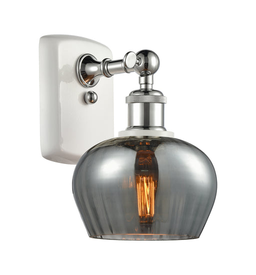Innovations - 516-1W-WPC-G93 - One Light Wall Sconce - Ballston - White and Polished Chrome