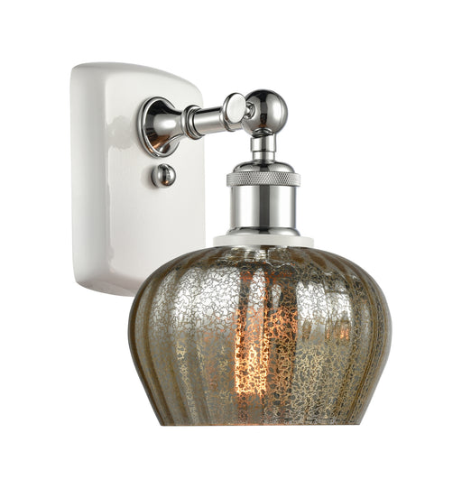 Innovations - 516-1W-WPC-G96 - One Light Wall Sconce - Ballston - White and Polished Chrome