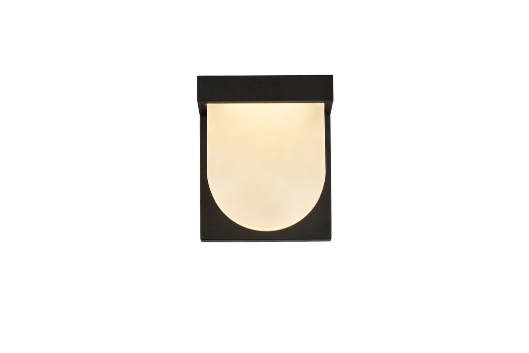 Elegant Lighting - LDOD4009BK - LED Outdoor Wall Lamp - Raine - Black
