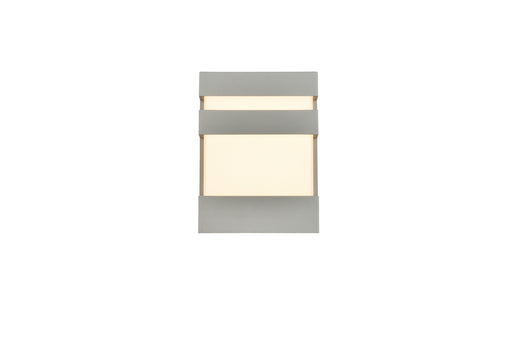 Elegant Lighting - LDOD4010S - LED Outdoor Wall Lamp - Raine - Silver