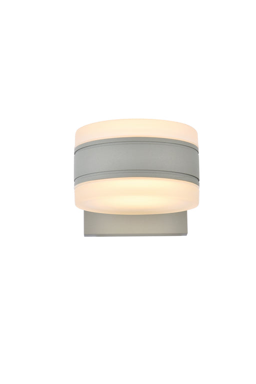 Elegant Lighting - LDOD4012S - LED Outdoor Wall Lamp - Raine - Silver