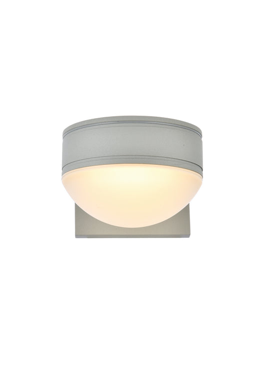 Elegant Lighting - LDOD4014S - LED Outdoor Wall Lamp - Raine - Silver