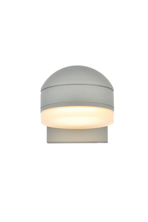 Elegant Lighting - LDOD4015S - LED Outdoor Wall Lamp - Raine - Silver