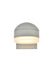 Elegant Lighting - LDOD4015S - LED Outdoor Wall Lamp - Raine - Silver