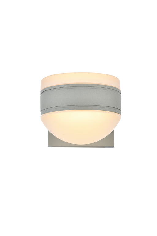 Elegant Lighting - LDOD4017S - LED Outdoor Wall Lamp - Raine - Silver