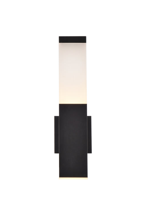 Elegant Lighting - LDOD4021BK - LED Outdoor Wall Lamp - Raine - Black