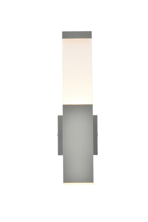 Elegant Lighting - LDOD4021S - LED Outdoor Wall Lamp - Raine - Silver