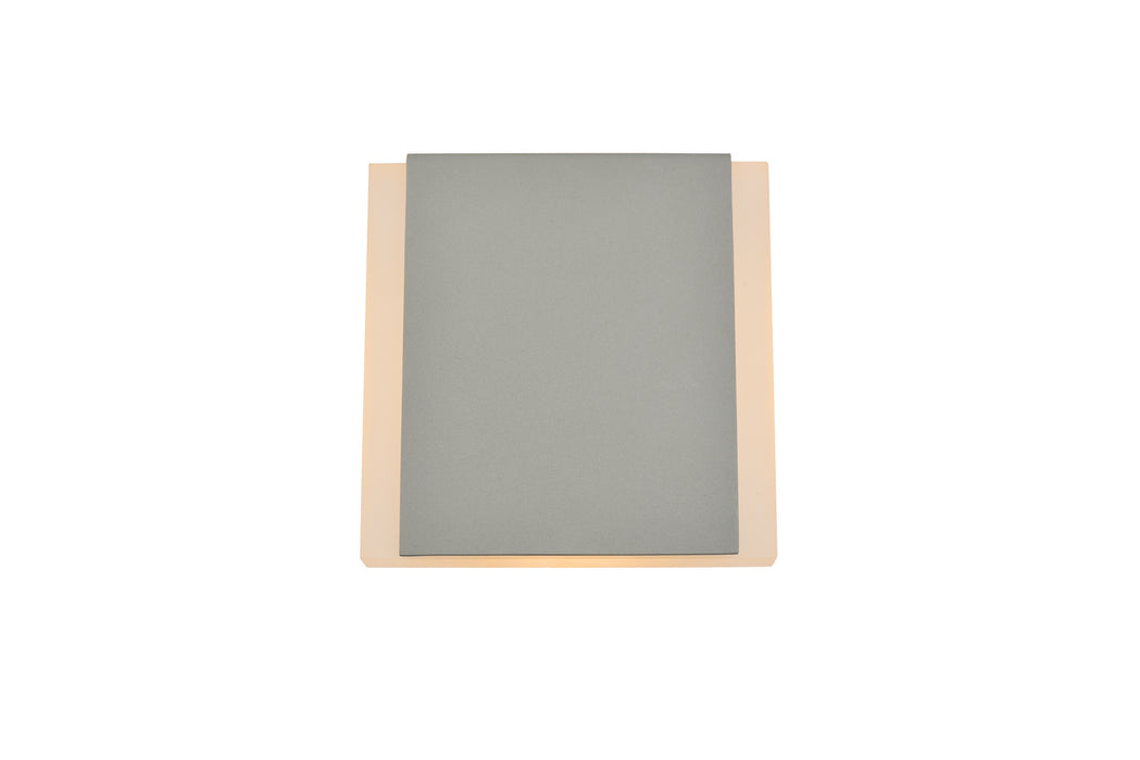 Elegant Lighting - LDOD4030S - LED Outdoor Wall Lamp - Raine - Silver