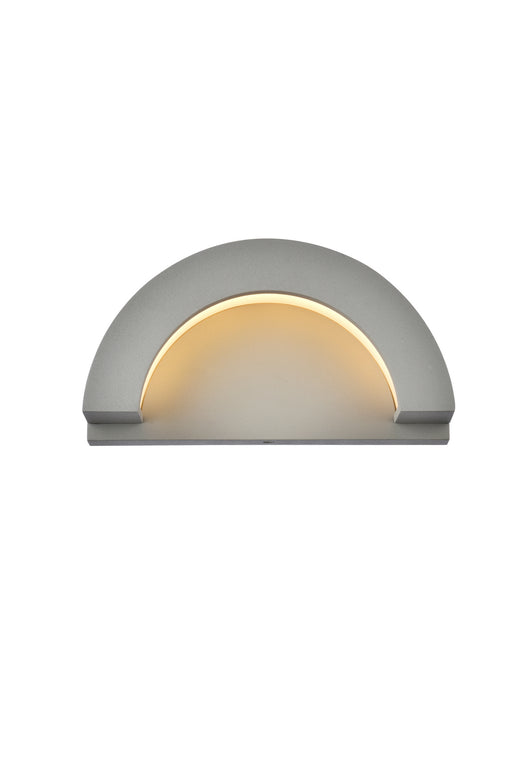 Elegant Lighting - LDOD4032S - LED Outdoor Wall Lamp - Raine - Silver