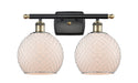 Innovations - 516-2W-BAB-G121-8CSN - Two Light Bath Vanity - Ballston - Black Antique Brass