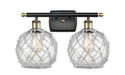 Innovations - 516-2W-BAB-G122-8RW - Two Light Bath Vanity - Ballston - Black Antique Brass