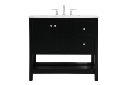 Elegant Lighting - VF16436BK - Single Bathroom Vanity - Theo - Black