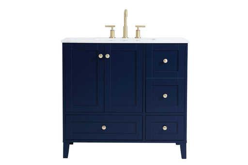 Elegant Lighting - VF18036BL - Single Bathroom Vanity - Sommerville - Blue