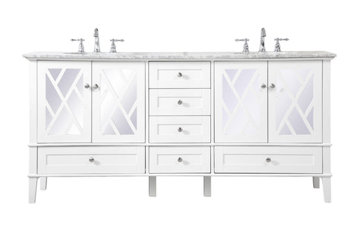 Elegant Lighting - VF30272DWH - Double Bathroom Vanity Set - Luxe - White