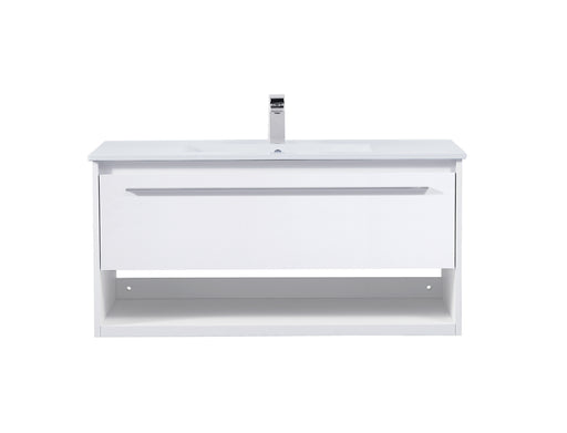 Elegant Lighting - VF43040WH - Single Bathroom Floating Vanity - Kasper - White