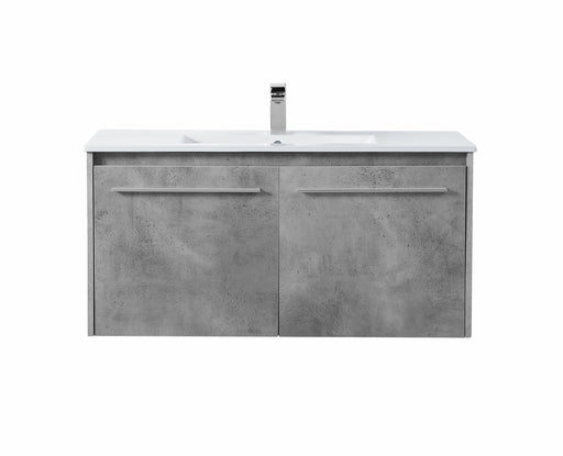 Elegant Lighting - VF45040CG - Single Bathroom Floating Vanity - Tessa - Concrete Grey